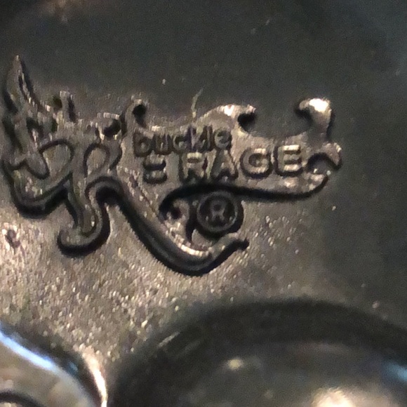 Iron Cross & skull WWII reproduction aluminum belt buckle 3” buckle Rage EUC - Picture 3 of 6